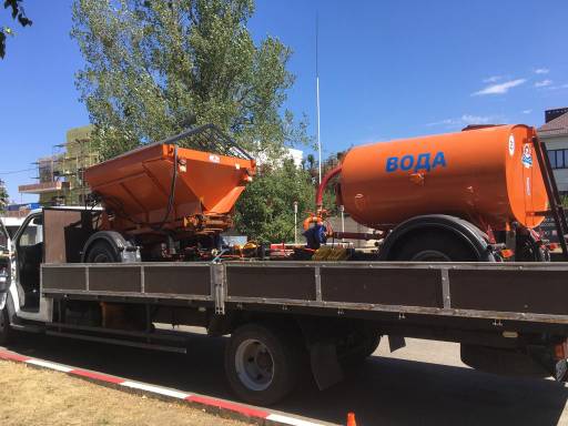 Пескоразбрызгиватель из г. Строитель в СНТ Голубево