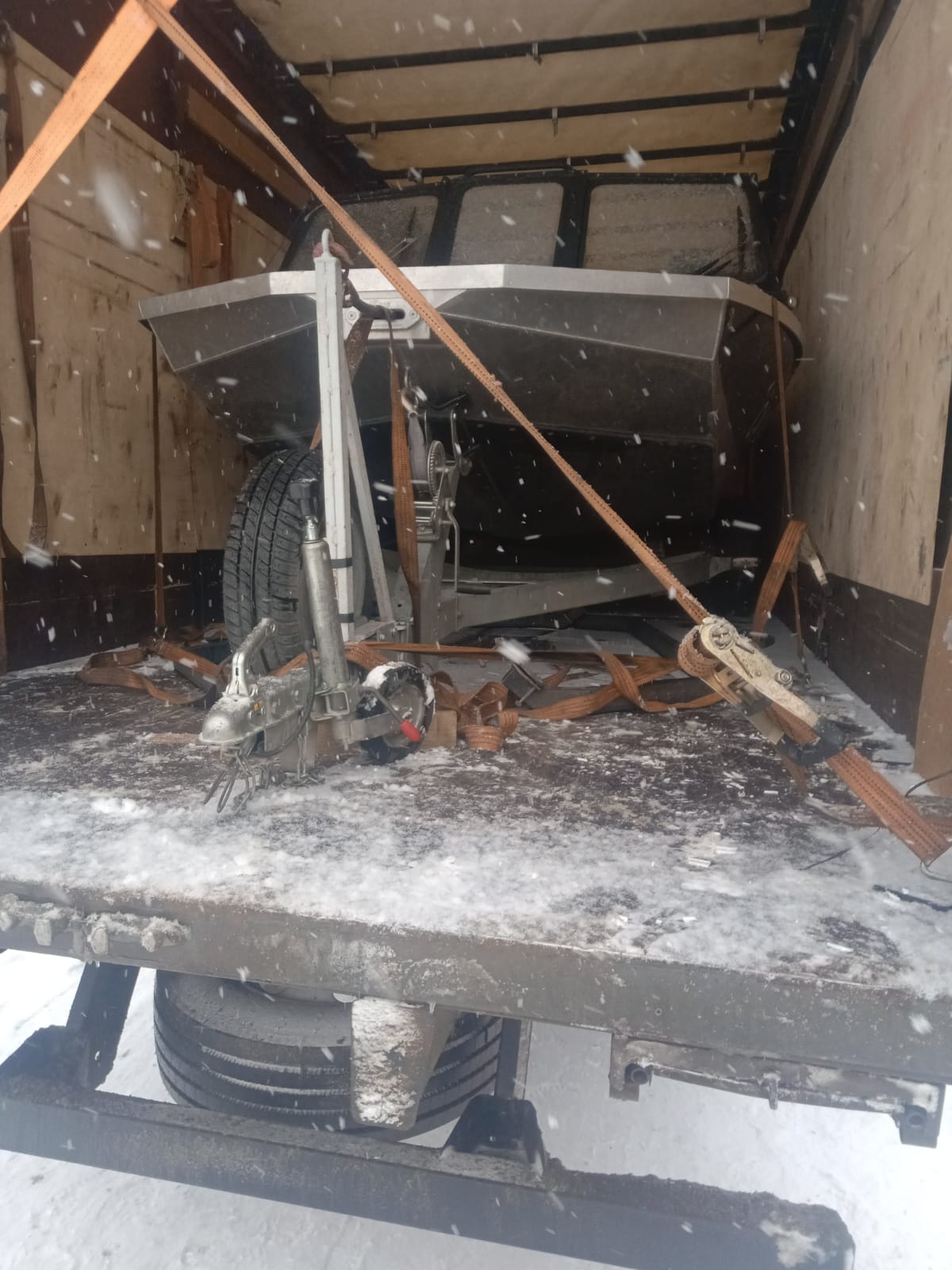 Катер с прицепом из Кемерово в Березники